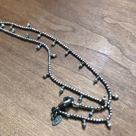 Tiny Pearl Choker .925 Dainty Layering Necklace - Picture 8 of 9